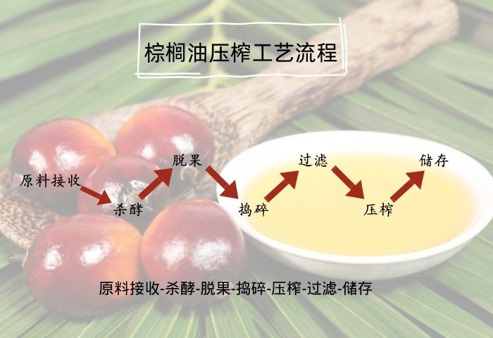 棕榈油压榨工艺流程图