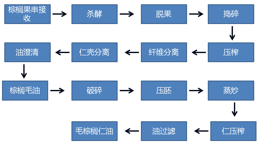 棕榈油棕榈仁油生产线